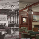 La habitación de fumadores del Titanic original a la izquierda, la versión del Titanic II a la derecha.